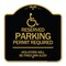 Signmission Connecticut Reserved Parking Permit Required Violators Fined Min $150 Alum, 18" x 18", BG-1818-24658 A-DES-BG-1818-24658 - alternate 1